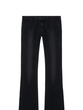 Zara Women's Straight-Leg Jeans in Black